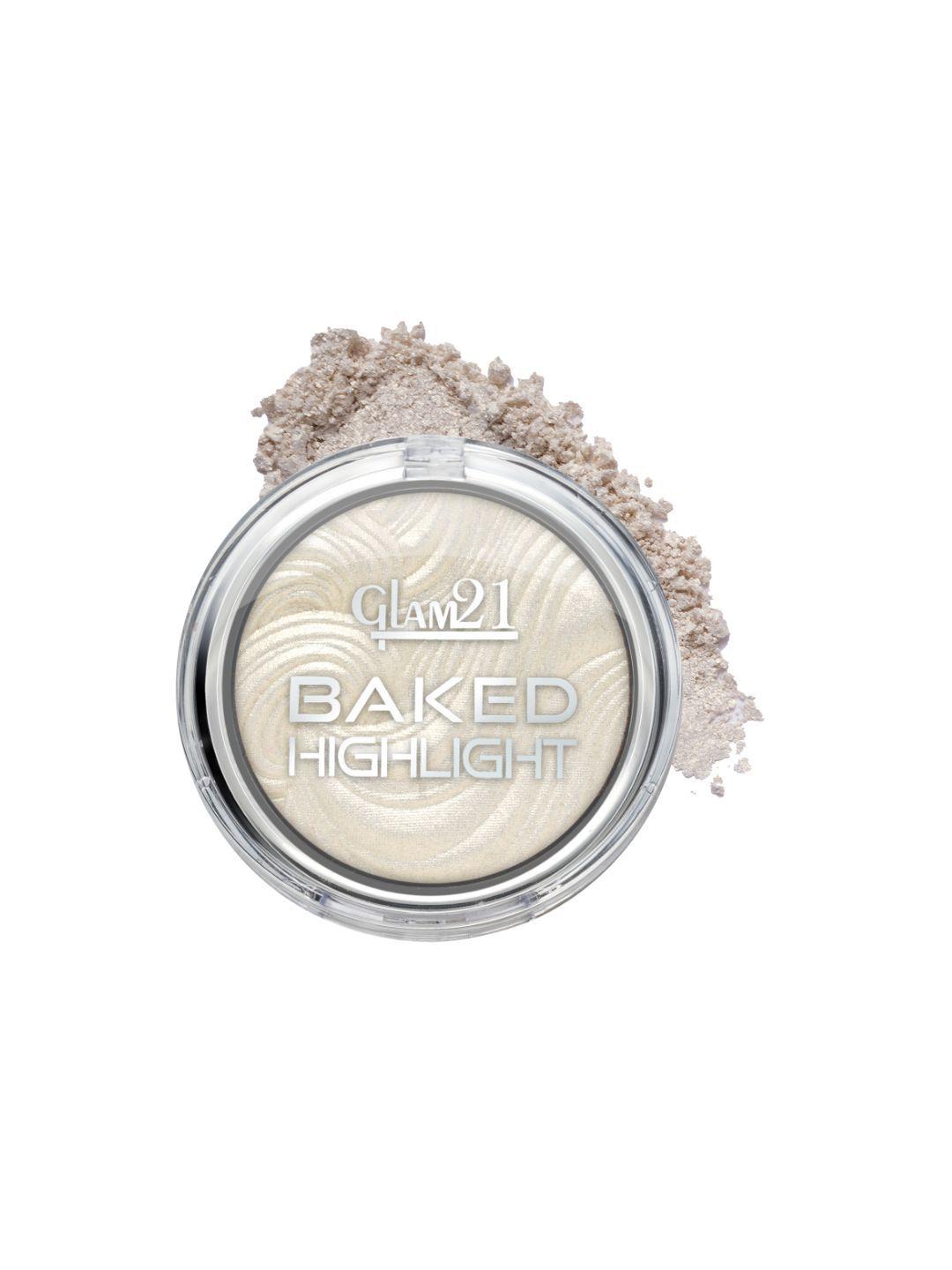glam21 silky pigments metallic finish long lasting shimmer baked highlighter 8g - shade 01