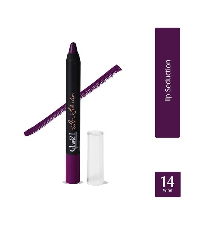 glam21 lip seduction crayon lipstick -14 wine - 2.8 gm