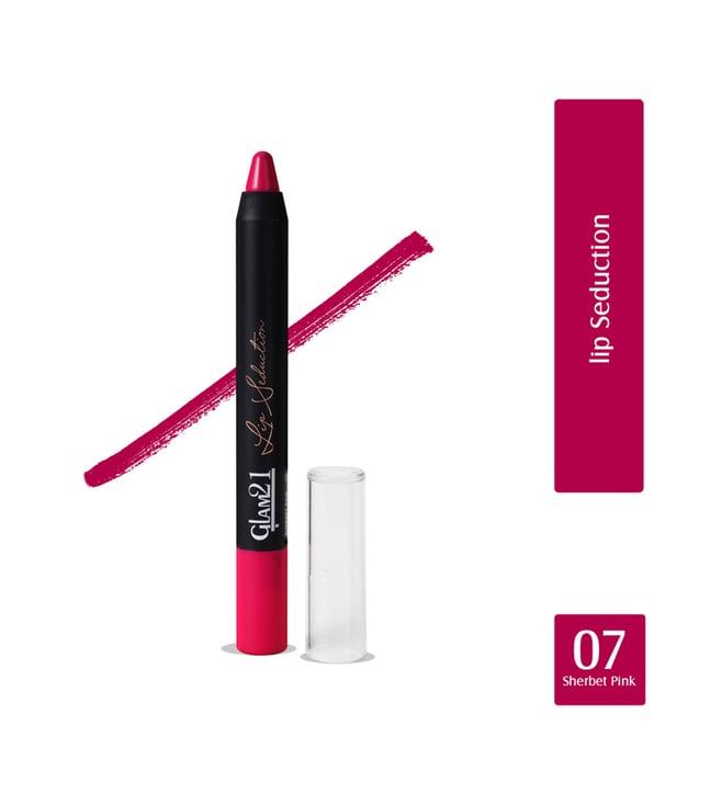 glam21 lip seduction crayon lipstick 07 sherbet pink - 2.8 gm