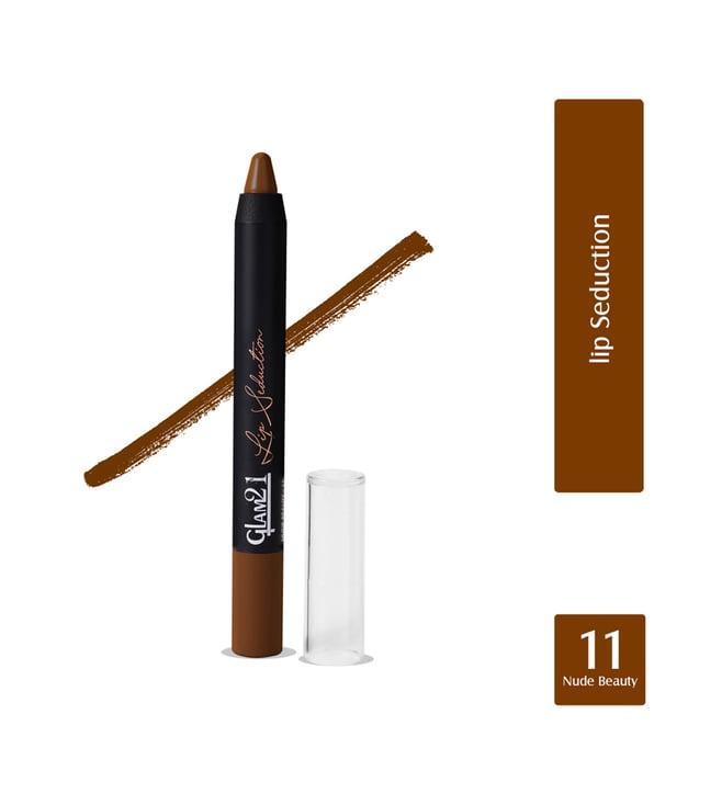 glam21 lip seduction crayon lipstick 11 nude beauty - 2.8 gm