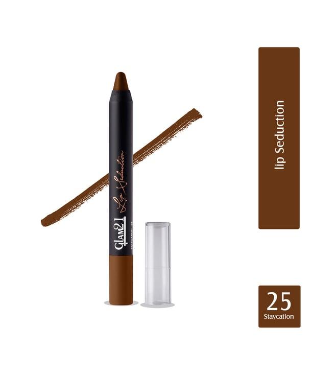 glam21 lip seduction crayon lipstick 25 staycation - 2.8 gm