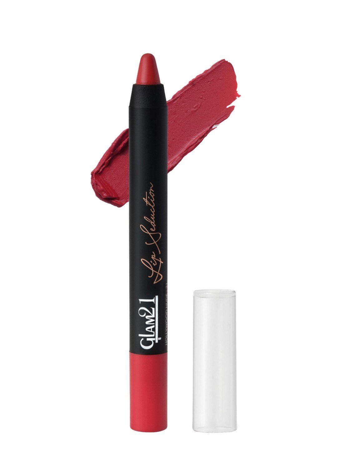 glam21 lip seduction non-transfer long-lasting crayon lipstick 2.8g - hollywood nude 21