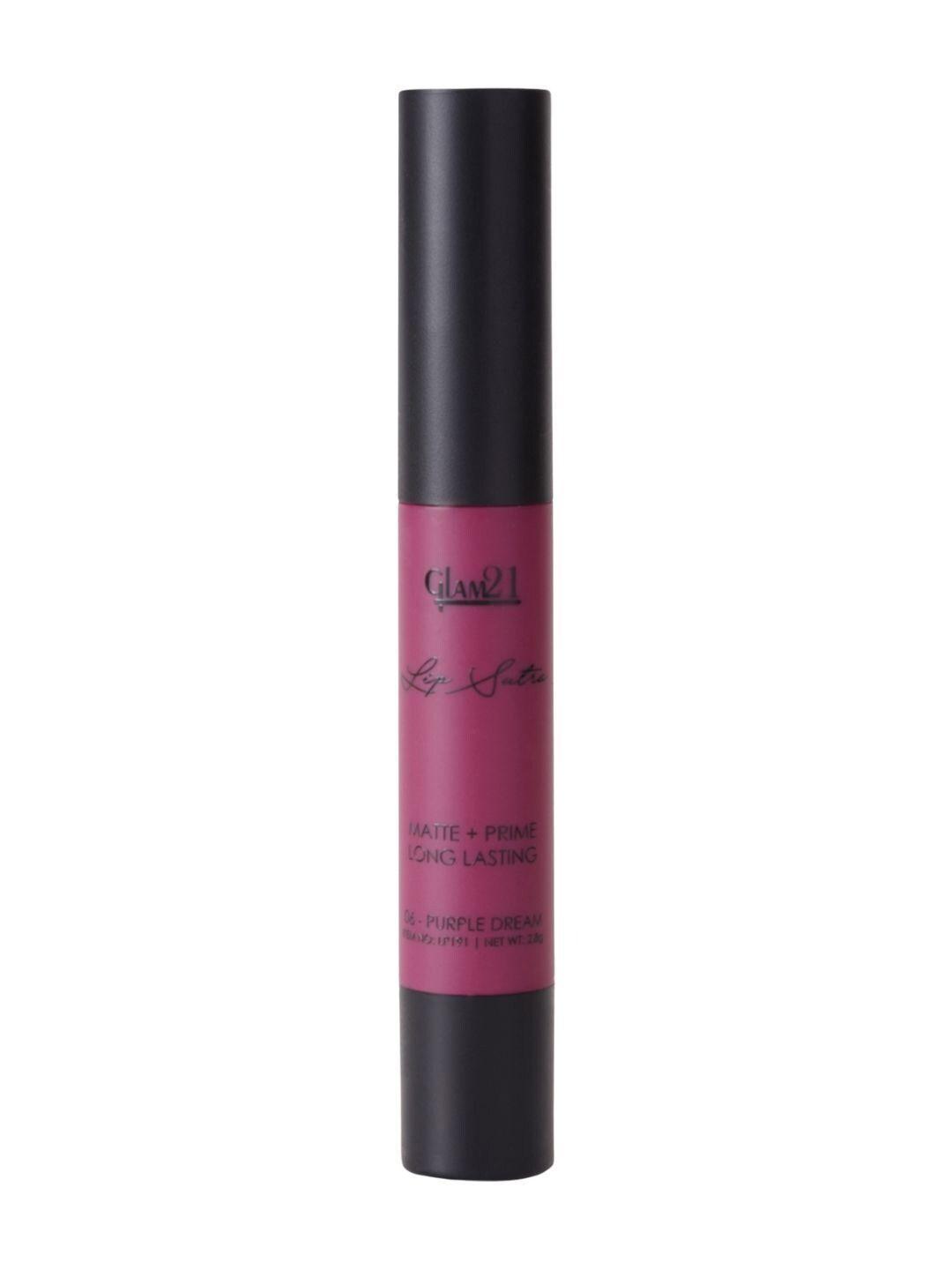 glam21 lip sutra non-transfer crayon lipstick 2.8 g- purple dream 06