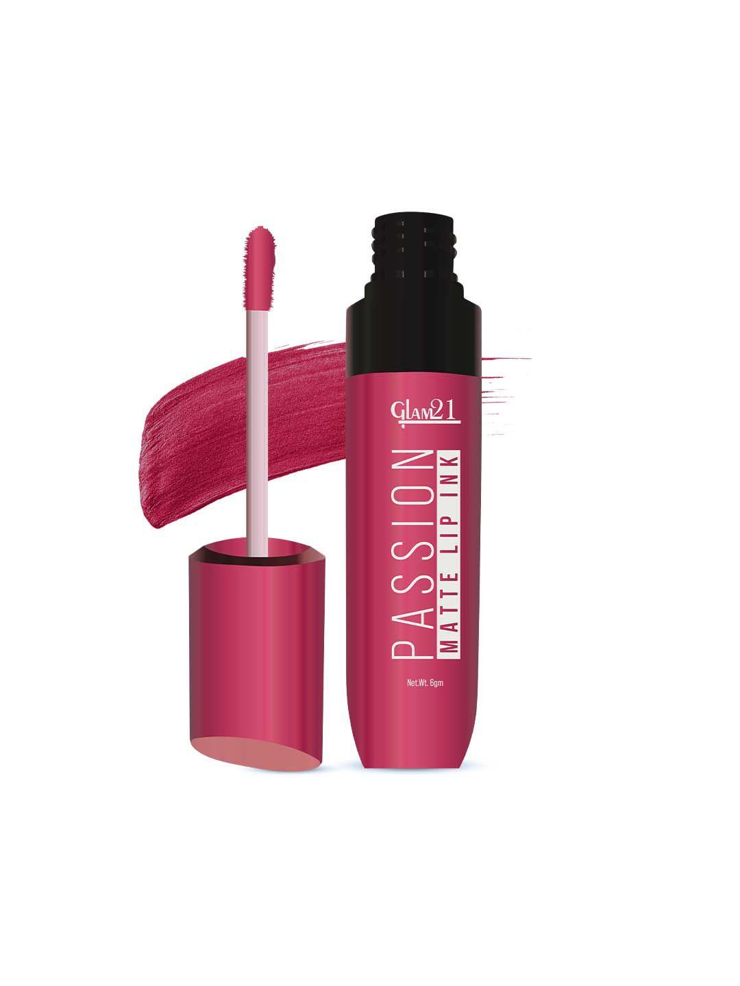 glam21 passion 12hr long lasting matte lip ink - 6g - lady in pink 06