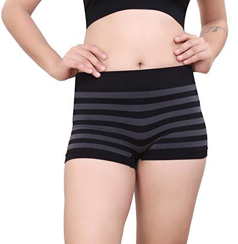 glamoras women's nylon blend boyshorts (pack of 1) (9414601_black_free size)