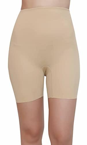 glamoras women's seamless body shaper/tummy tucker/tummy control high waist firm control shapewear, color- beige, size- 2xl