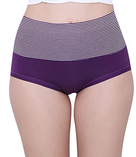 glamoras women cotton blend hipsters (pack of 1) (hwpanty_purple_l)