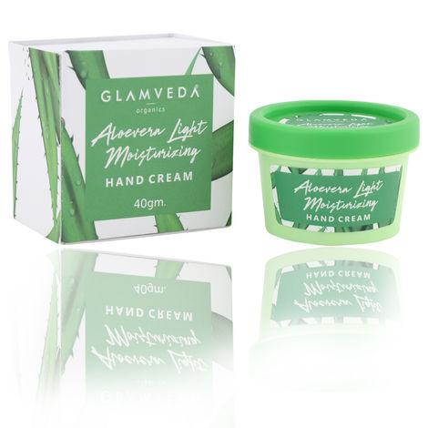 glamveda aloevera light moisturizing hand cream (40 ml)