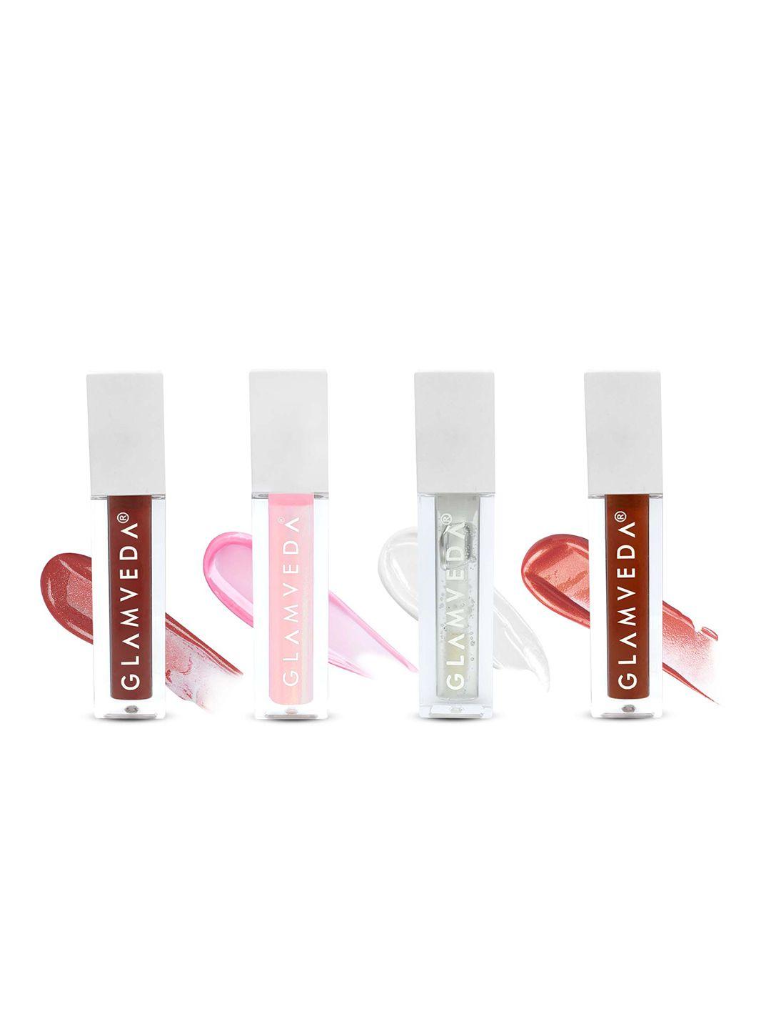 glamveda serum-infused lip gloss all things pretty combo - 1.2ml each