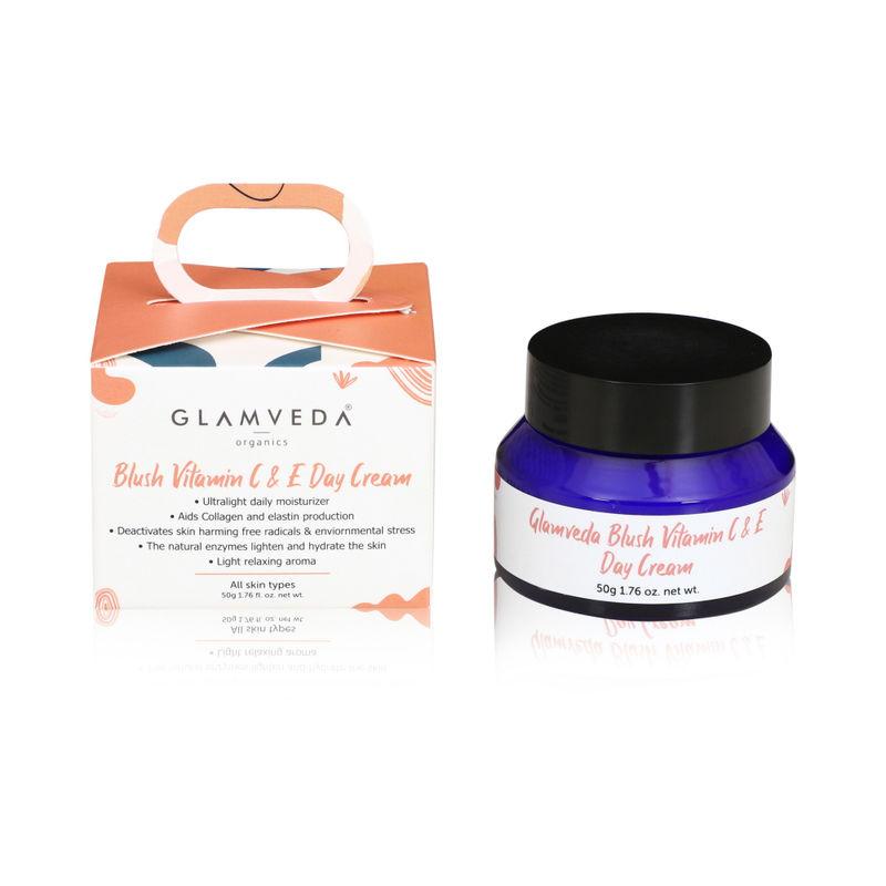 glamveda blush vitamin c & e day cream