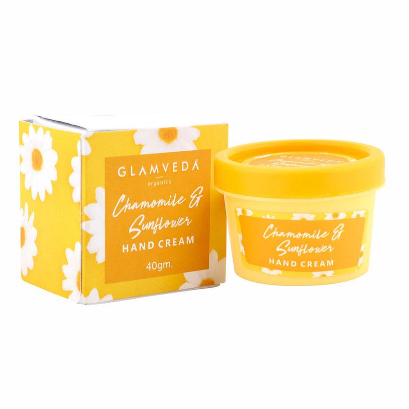 glamveda chamomile & sunflower hand cream