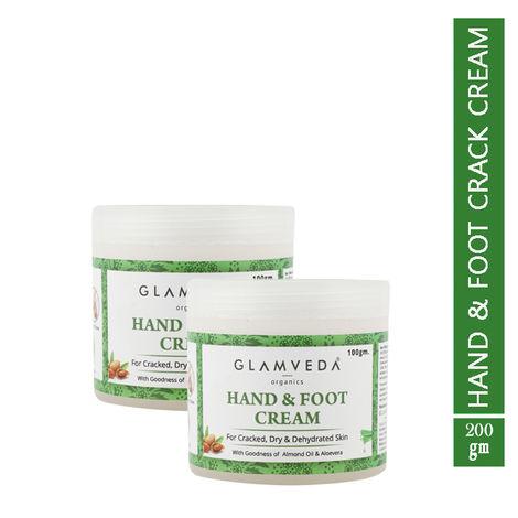 glamveda hand & foot crack cream pack of 2 (200 g)