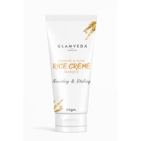 glamveda hydrate & glow rice creme' masque (80 g)