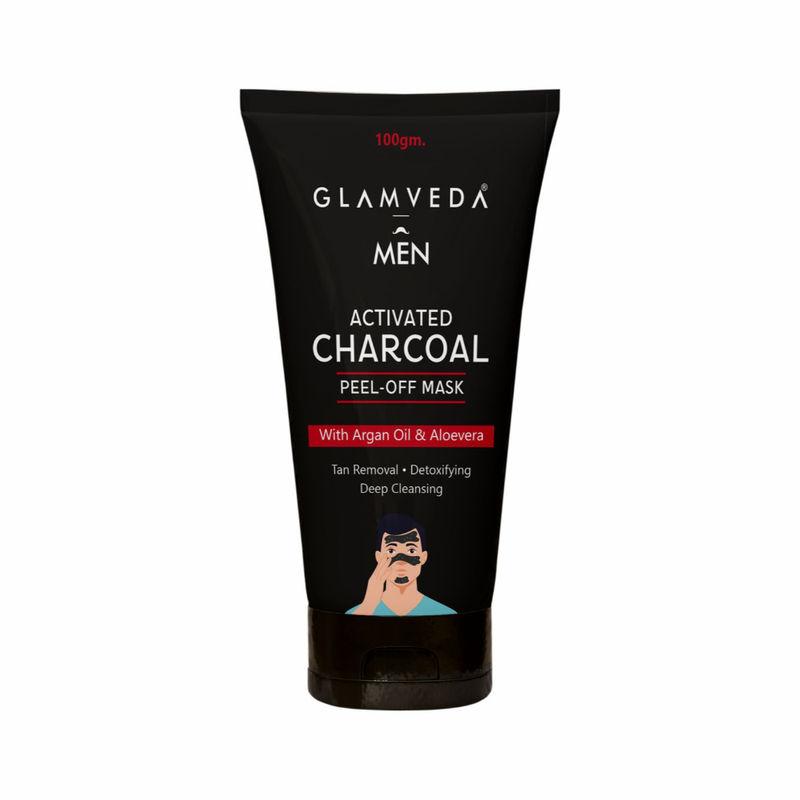 glamveda men activated charcoal peel off mask