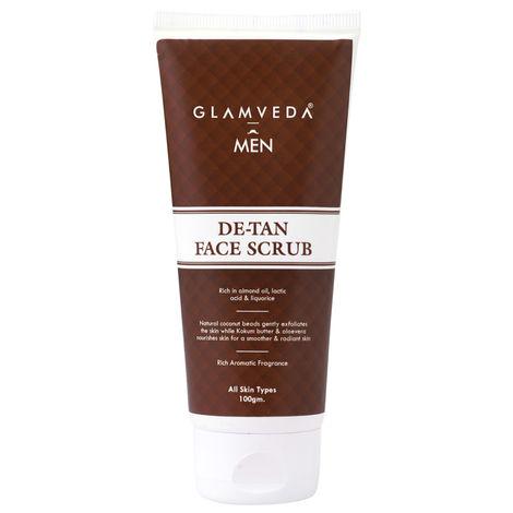 glamveda men d tan face scrub (100 ml)