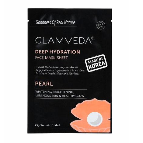 glamveda pearl whitening & brightening face mask sheet (25 g)