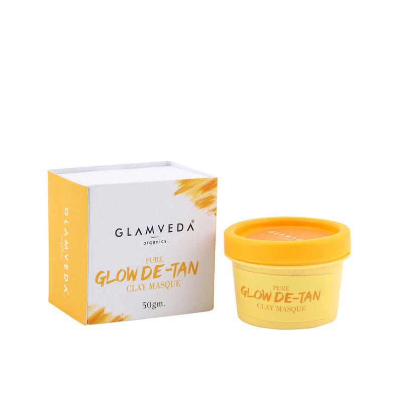 glamveda pure glow de tan clay masque