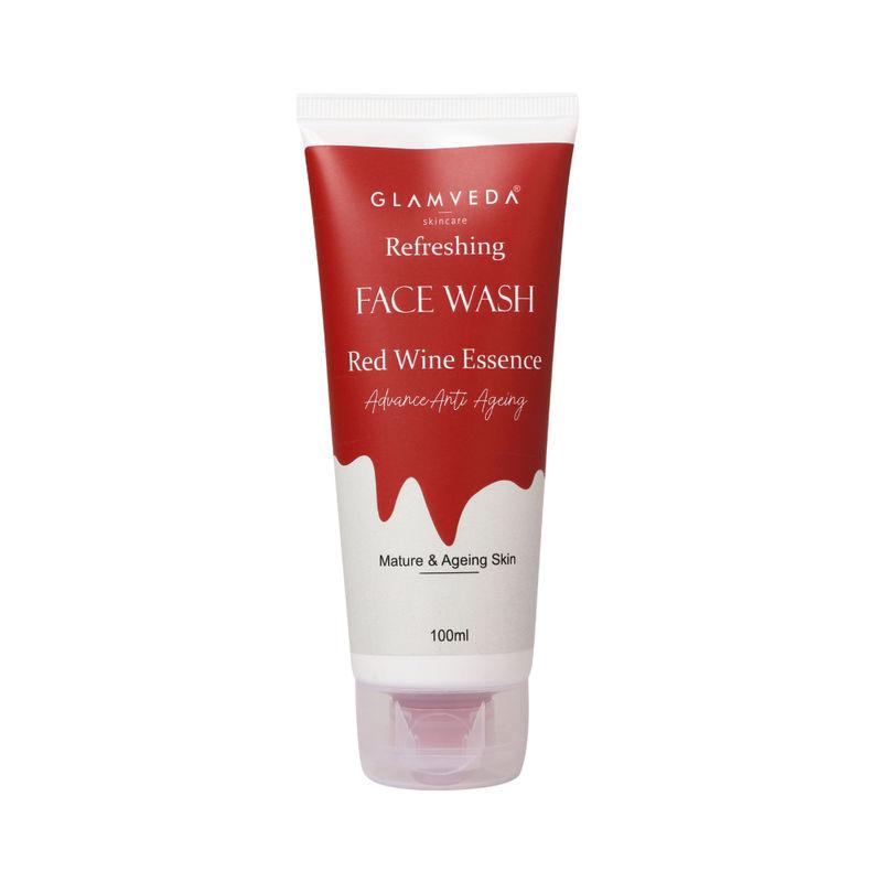 glamveda red wine essence advance anti ageing face wash