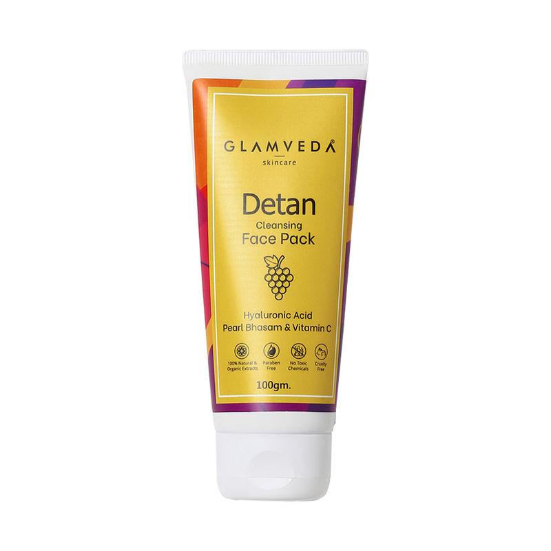 glamveda skincare detan cleansing face pack