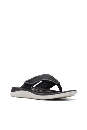 glide post 2 synthetic casual wear women's sandals - black