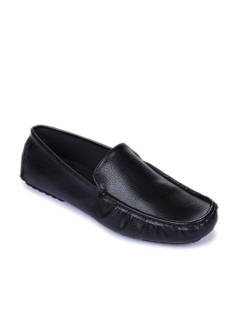 gliders by liberty men's black casual loafers