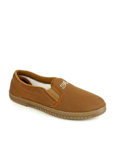 gliders by liberty men's camel casual slip-ons