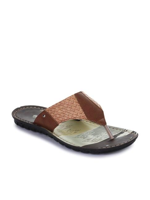 gliders by liberty men's tan thong sandals