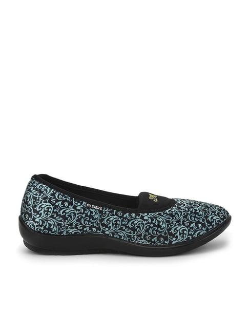 gliders by liberty women's blue flat ballets