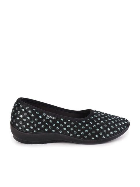 gliders by liberty women's wool-1 black flat ballets