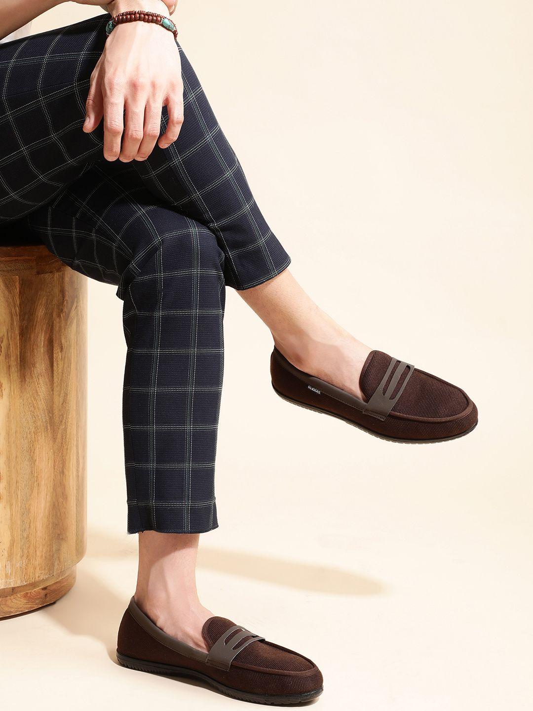 gliders men brown loafers