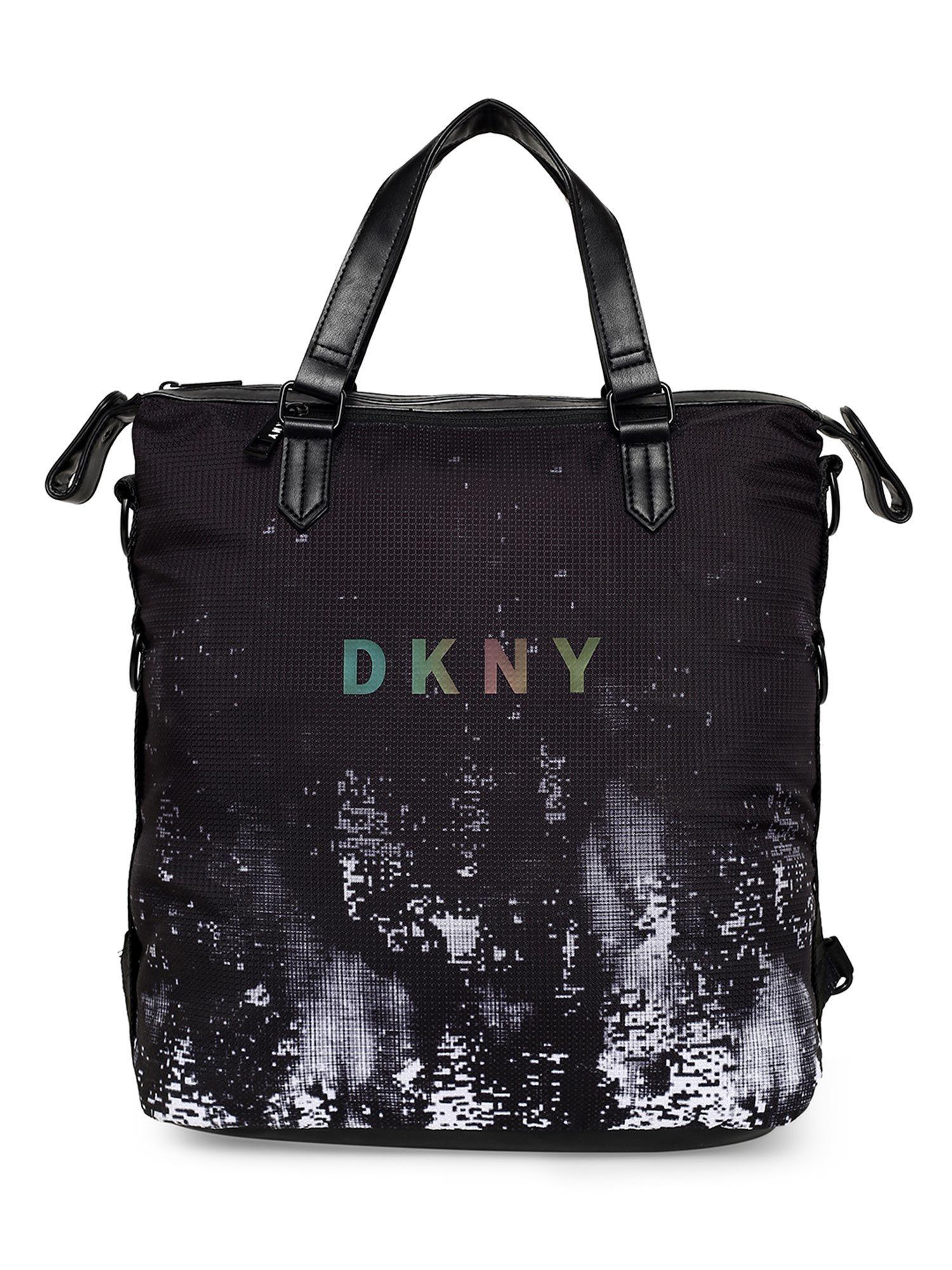 glimmer black color polyester material soft medium size boarding bag