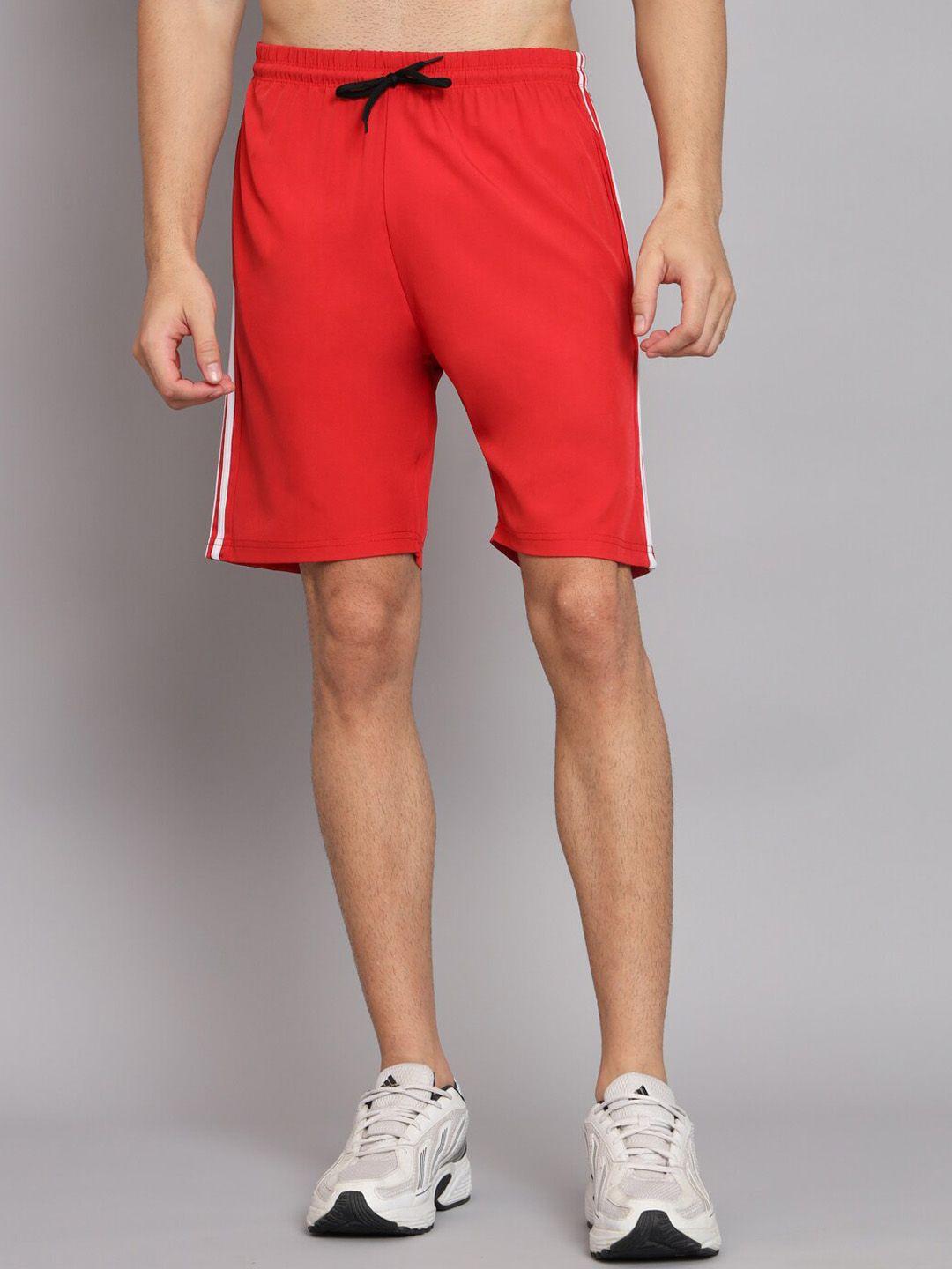 glito men red training or gym sports shorts