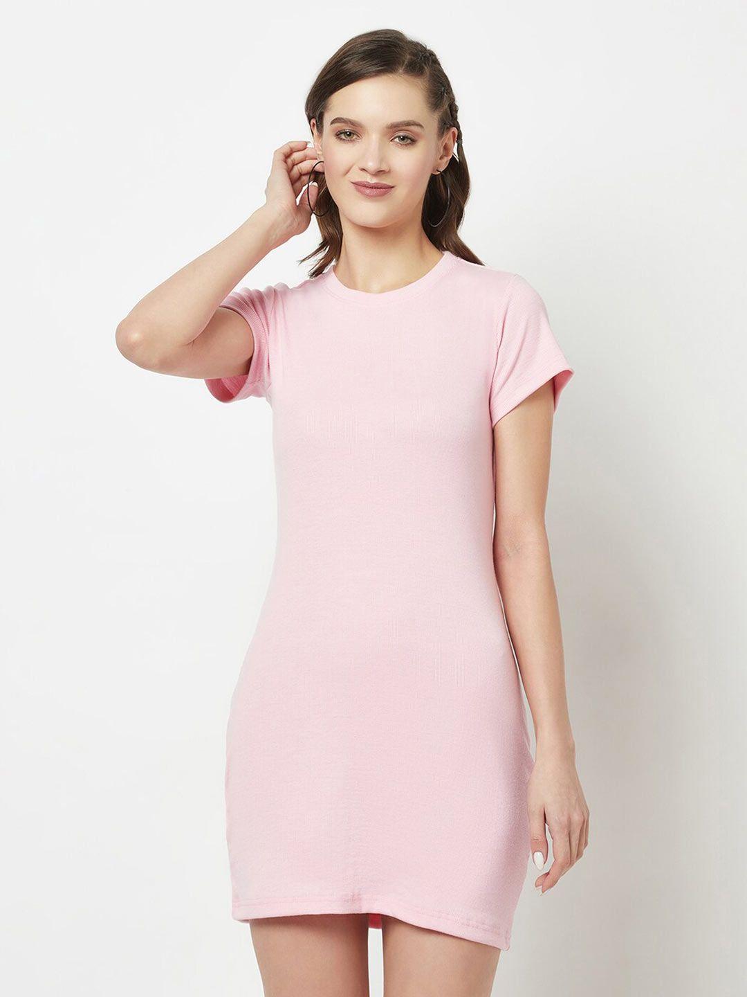 glito pink t-shirt mini dress