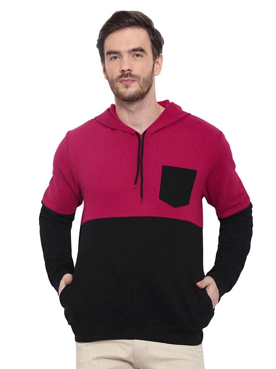 glito colourblocked hooded cotton sweatshirt