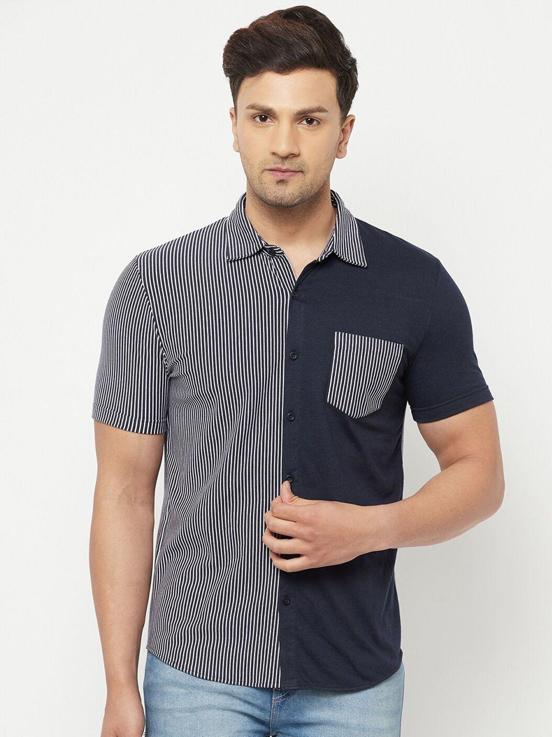 glito comfort striped cotton casual shirt