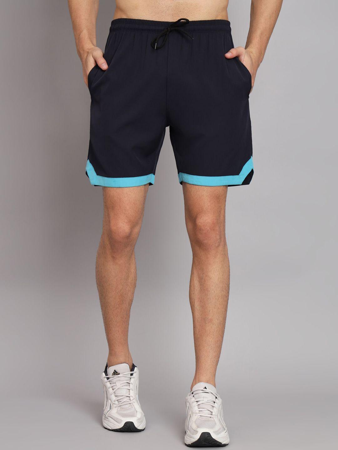 glito men navy blue training or gym sports shorts