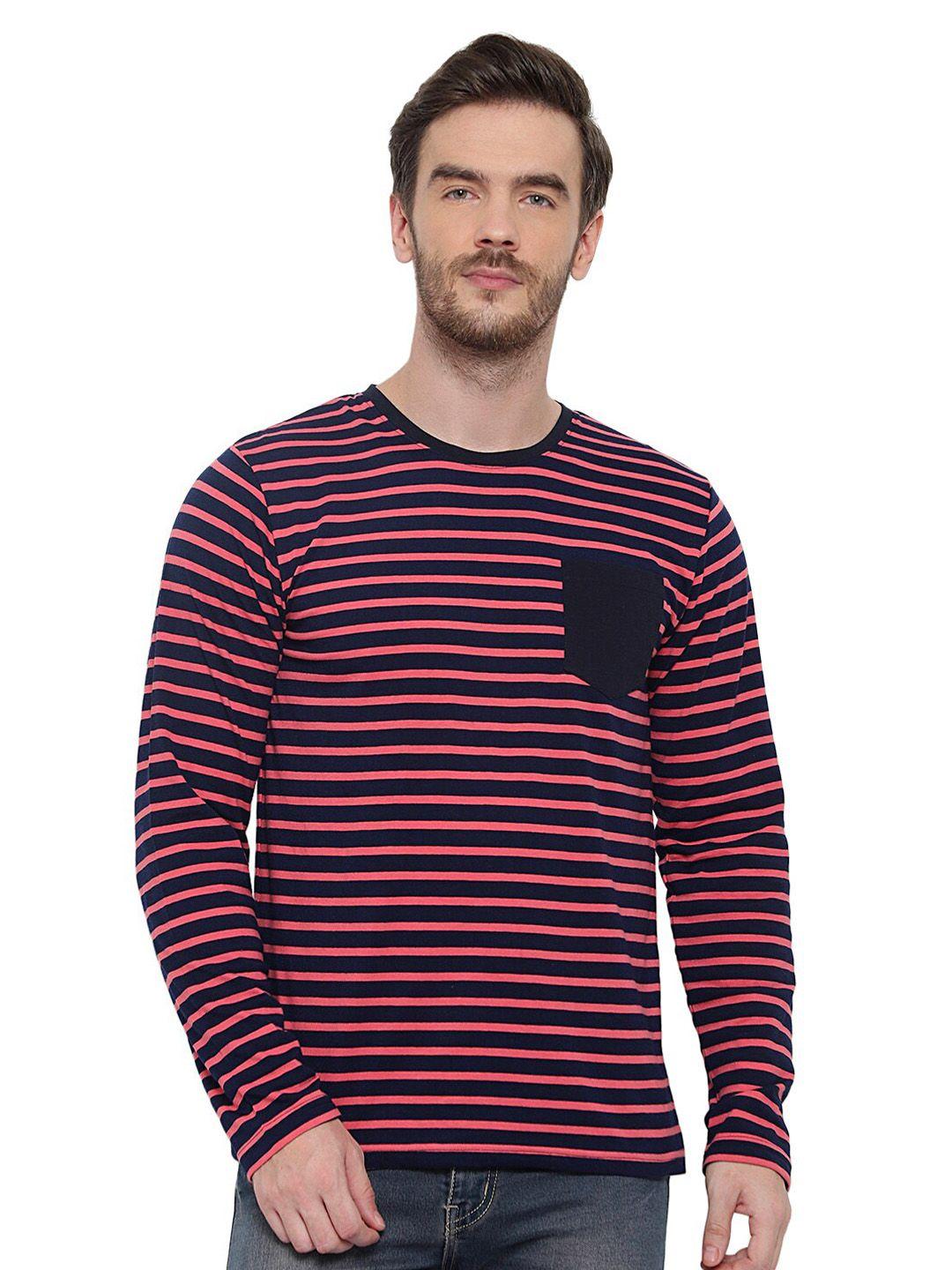 glito striped round neck cotton t-shirt