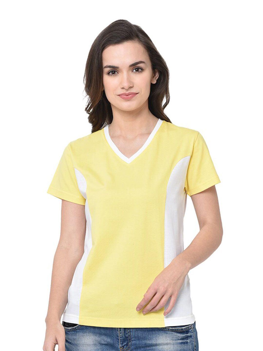 glito striped v-neck cotton casual t-shirt