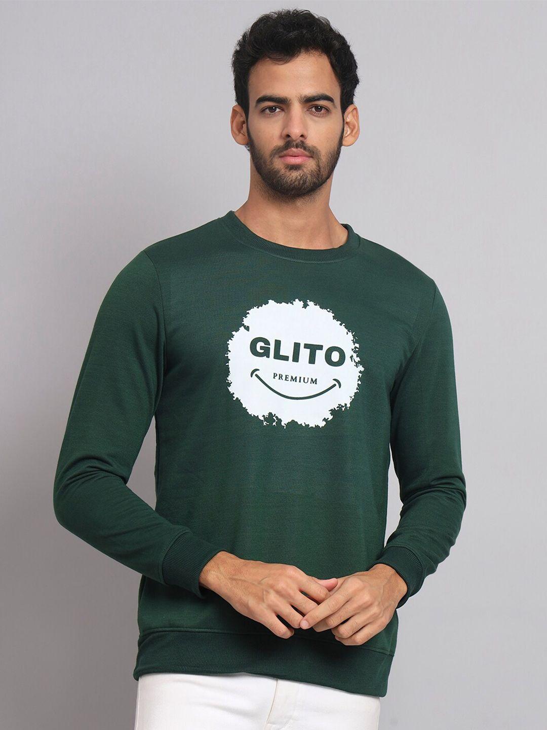 glito typography printed sweatshirt