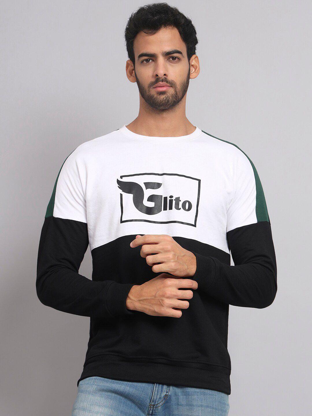 glito typography printed sweatshirt