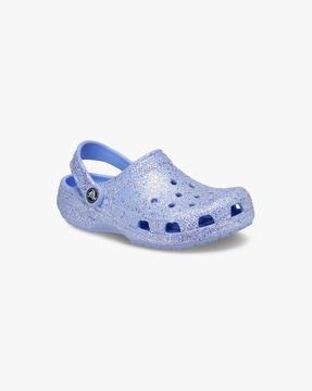 glitter-slingback-clogs-with-perforations