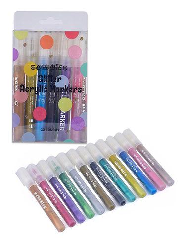 glitter acrylic markers