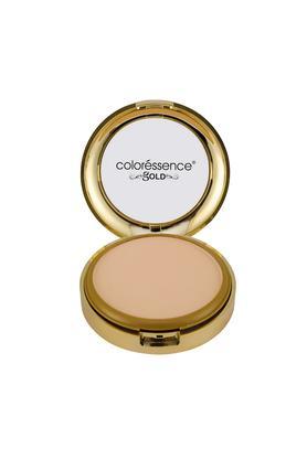 glitterati compact powder gold range oil free matte finish face satin formula, sand beige