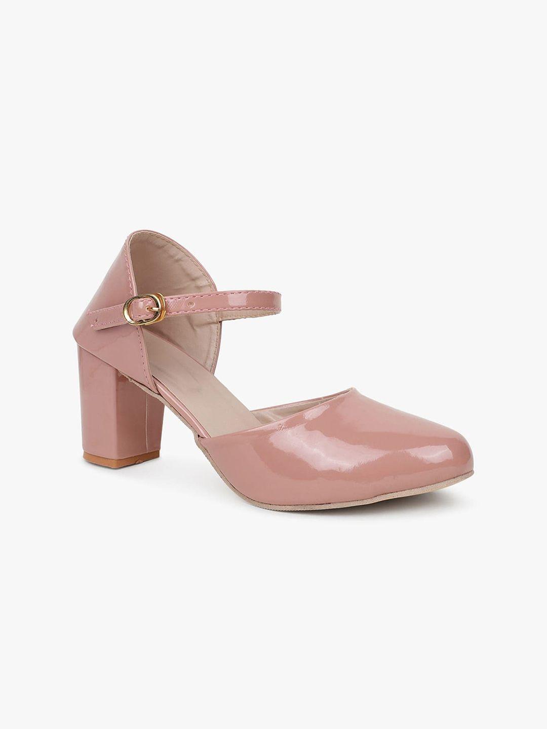 glitzy galz pink high-top block pumps