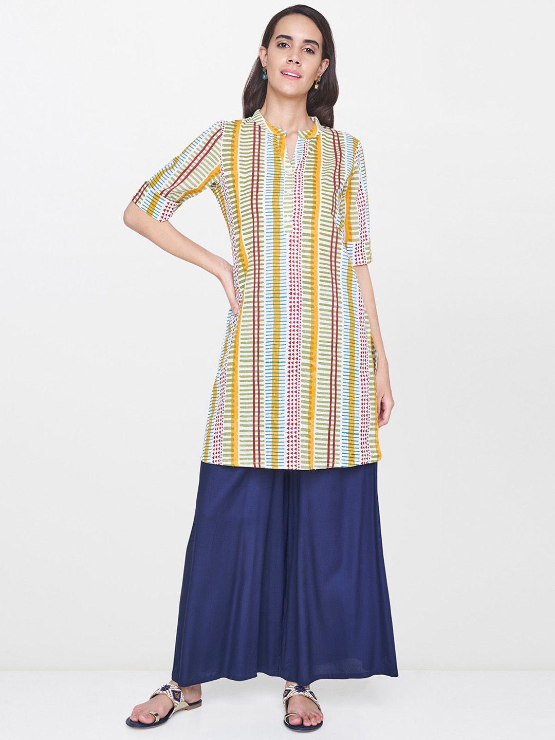 global-desi-multicoloured-printed-tunic