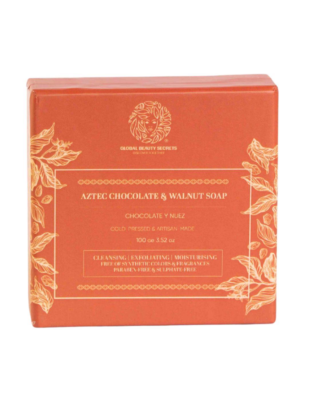 global beauty secrets aztec chocolate & walnut soap with shea butter - 100 g