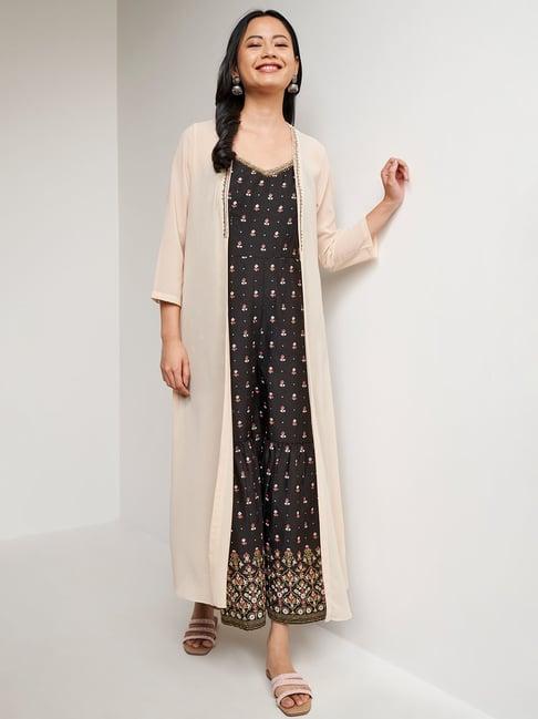 global desi beige high-low shrug