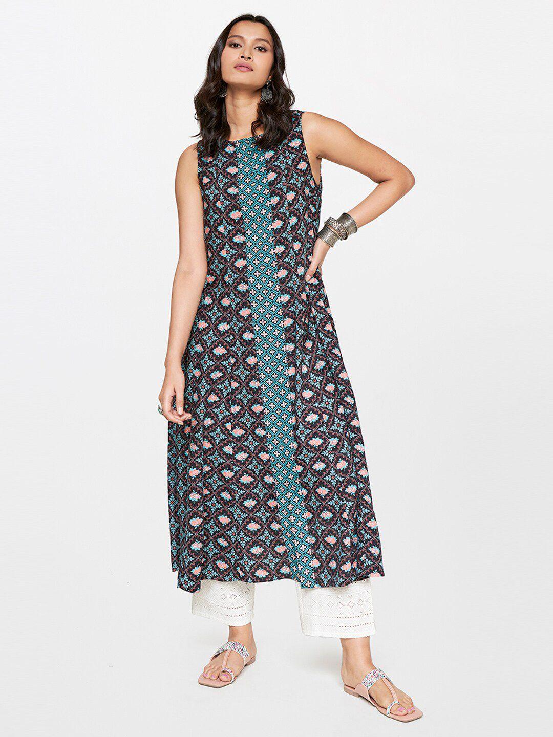 global desi ethnic motifs printed kurta