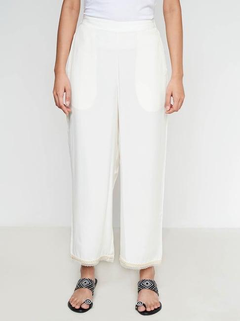 global desi off white pants