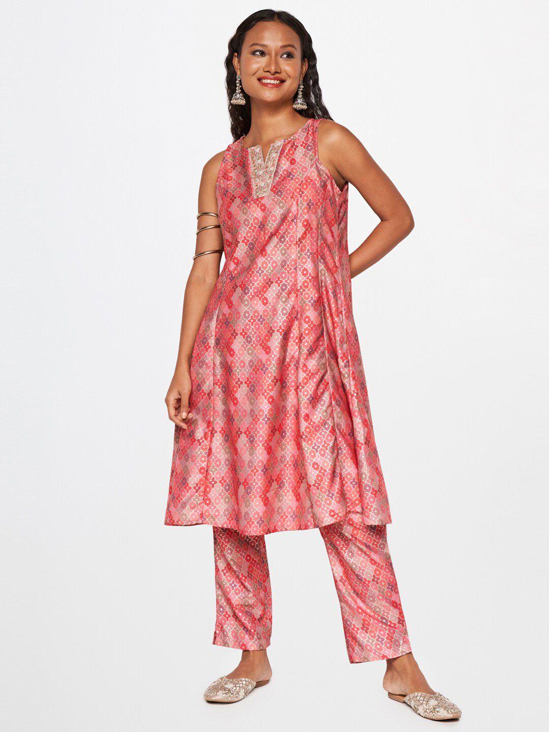 global desi printed kurta with trouser